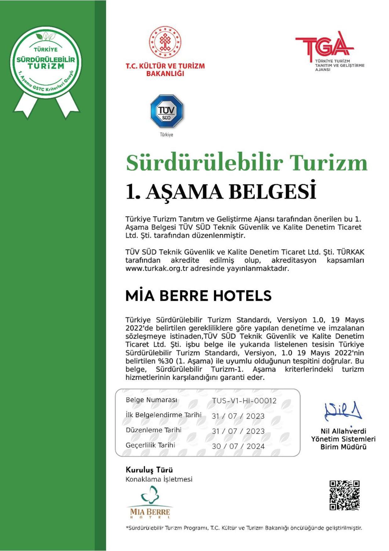 Mia Berre Hotels Istanbul Exteriör bild